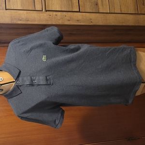 LACOSTE Polo Slim Fit Shirt Sz.S Charcoal Grey